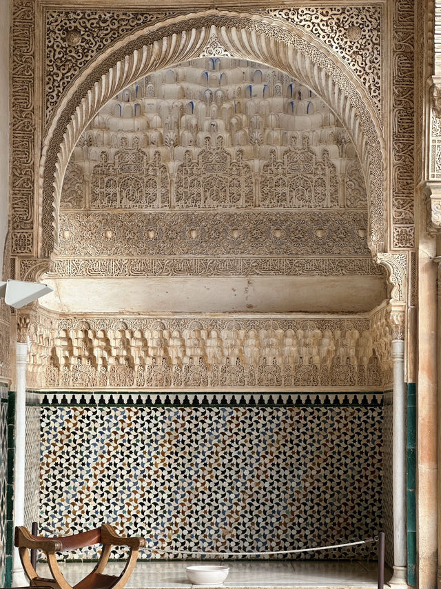 This “starry” ceiling in Nasrid Palace took my breath away