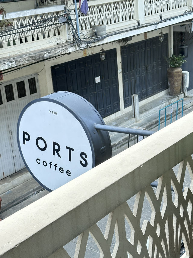 Ports coffee : คาเฟ่ย่านเมืองเก่าใกล้เจ้าพระยา ☕️🌿