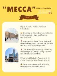 Mecca itinerary 