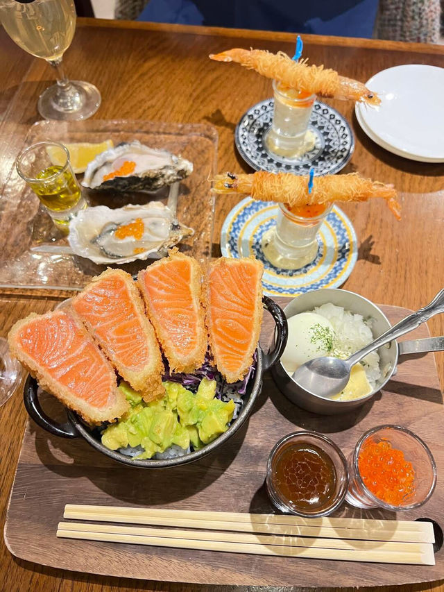 東京！厚切炸三文魚到底有多好吃 