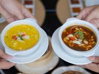 บุฟเฟต์ติ่มซำพรีเมียมนึ่งสด