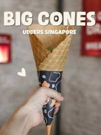 🇸🇬Big Cones Matcha Icecream🍦Udders Singapore 