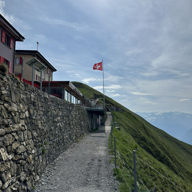 Staying a night at Hotel Rothorn Kulm gets to enjoy the view of the mountains and valleys