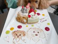京都🇯🇵愛犬の似顔絵を描いてくれるカフェ🐶