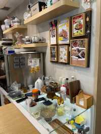 The café is known for its handcrafted coffee and inventive brunch offering
