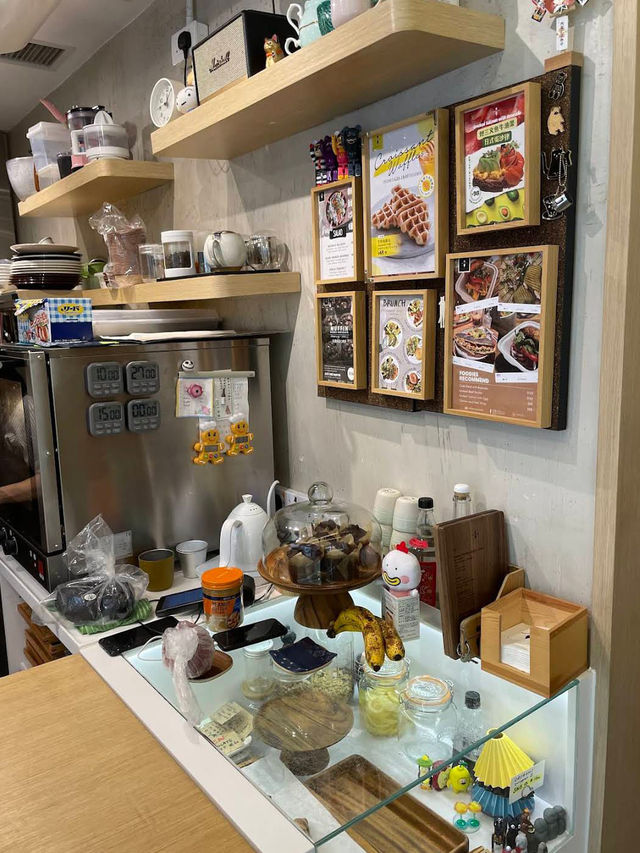 The café is known for its handcrafted coffee and inventive brunch offering