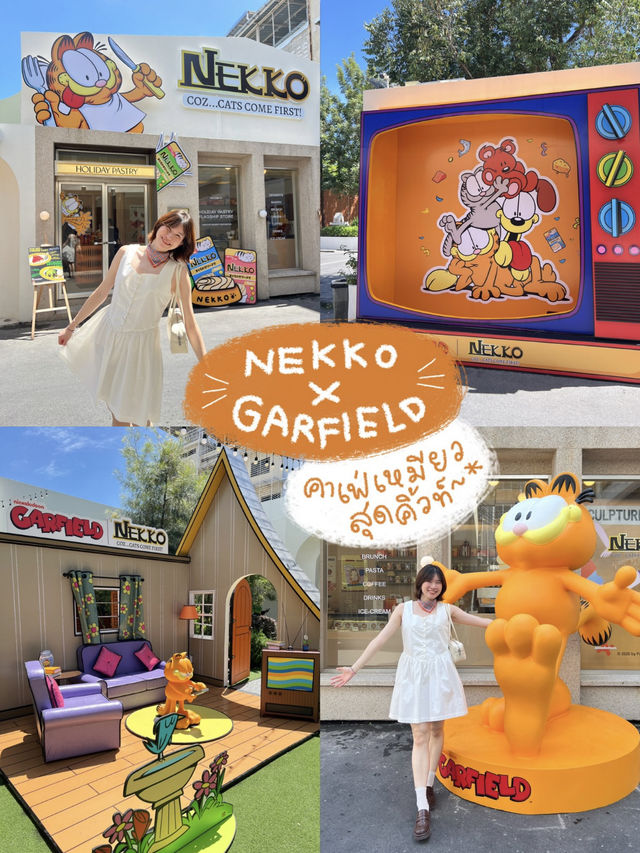 Nekko x Garfield คาเฟ่เหมียวสุดคิ้วท์ 😸🧋