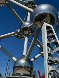🌐✨ Europe budget Trip:Atomium Brussels – The Giant Icon of Belgium! 🇧🇪