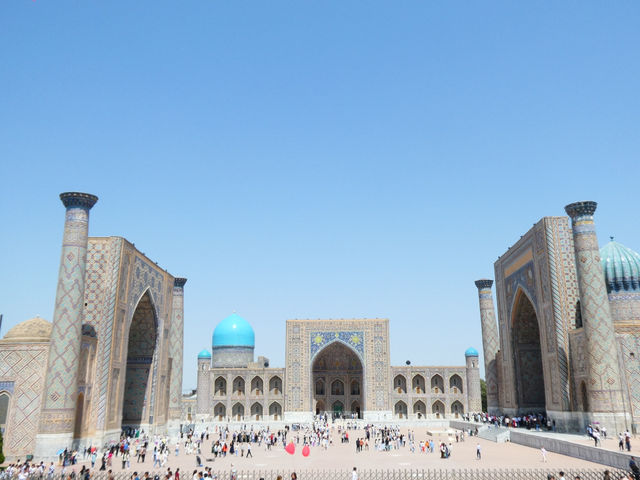 🕌【サマルカンド】の心臓！レギスタン広場の絶景に感動✨