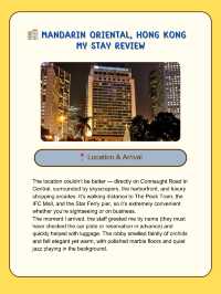 🏨 Mandarin Oriental, Hong Kong – My Stay Review