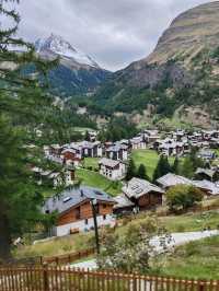 A Serene Town at the Foot of the Matterhorn