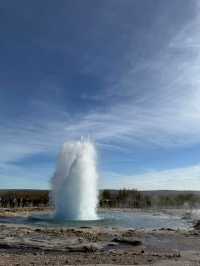 冰島自然美景 史托克間歇泉 玄武岩石柱