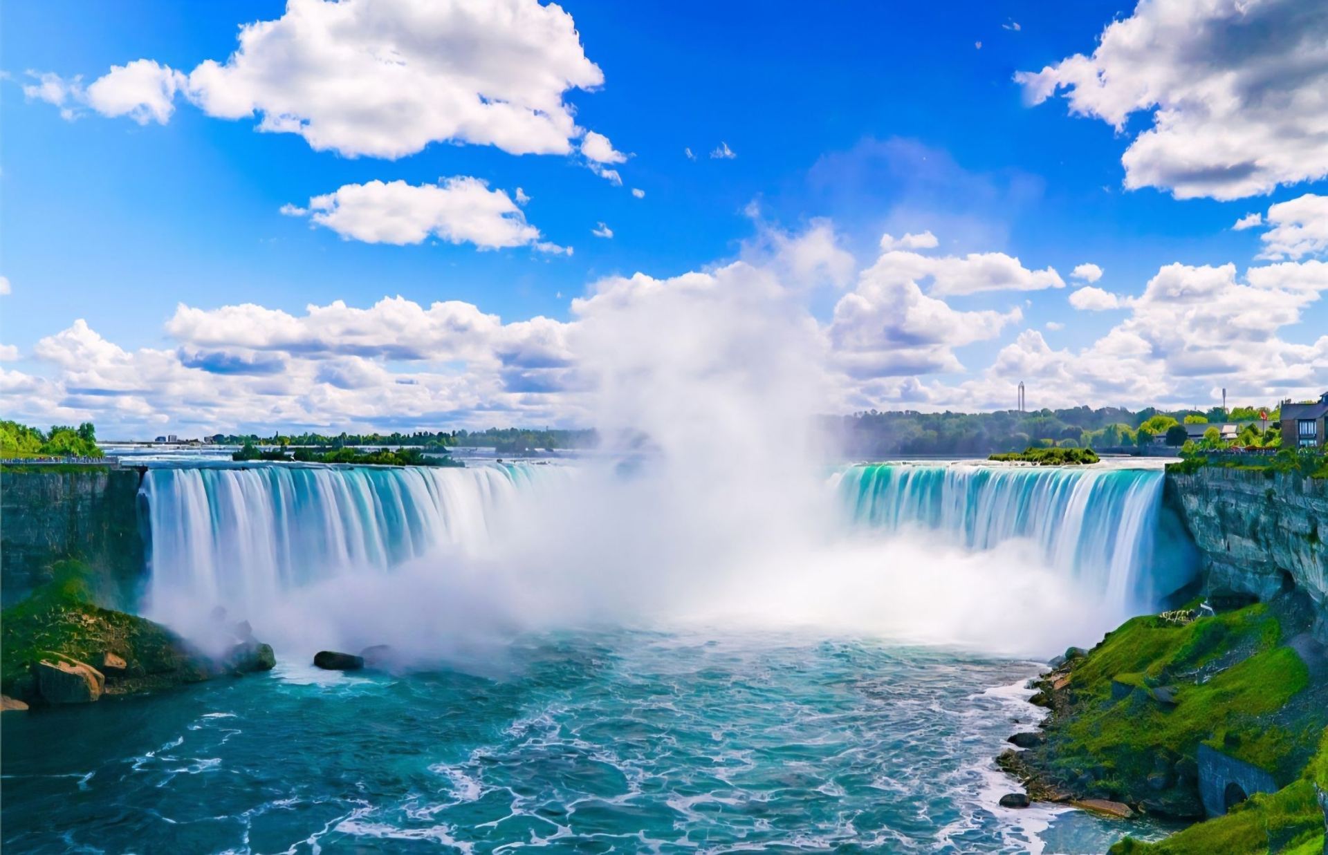 Air Terjun Niagara

Berdiri di depan Air Terjun Niagara yang megah adalah pengalaman yang sulit diungkapkan dengan kata-kata. Suara gemuruh jutaan galon air yang mengalir deras di tepi air terjun, kabut yang melayang di udara, dan keindahan alam yang menakjubkan menciptakan momen yang terasa hampir tidak nyata. 🌊✨

Dari sisi Kanada di Niagara Falls, Ontario, pemandangannya sungguh spektakuler. Menyaksikan air terjun yang tak berujung sambil merasakan kabut dingin di wajah membuat Anda menyadari betapa dahsyat dan indahnya alam.

Beberapa tempat Anda kunjungi untuk kenangan, tetapi beberapa tempat menjadi kenangan itu sendiri. Air Terjun Niagara jelas salah satunya. ❤️🌎

#keajaibanalam #air terjunniagara #perjalanan2026 #perjalanan #halyangharusdilakukan #rencanaperjalanansaya