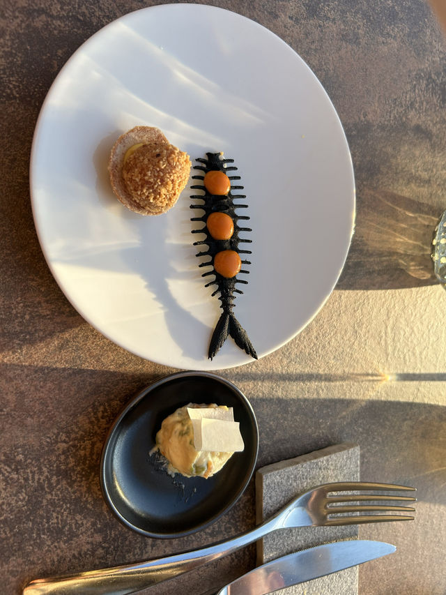 Italian fine dinning restaurant with the view 
