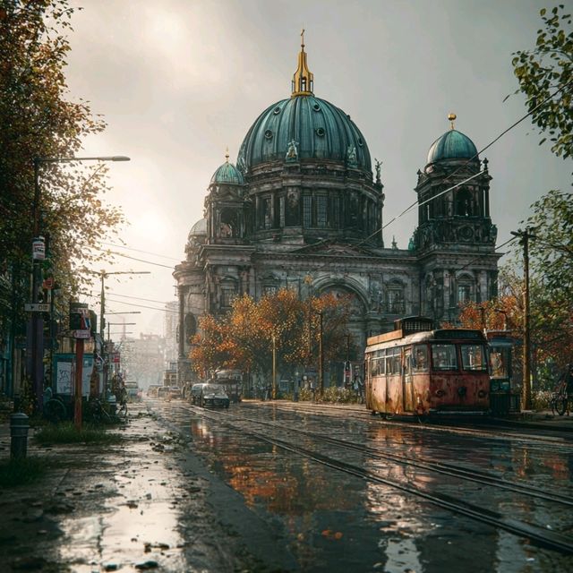 Berlin After the Rain: Reflections of History and Light 🌧️🏙️