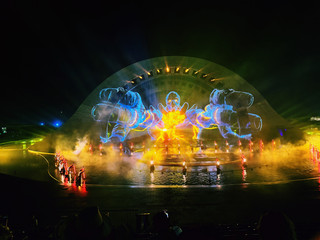 Honest review of the famous high-tech water show in Phu Quoc, Vietnam.