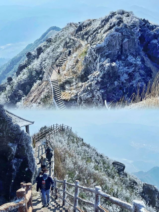 廣東也有玉龍雪山！！也能看霧凇雲海