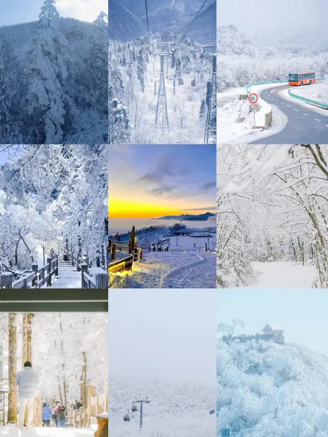 成都には人間の楽園、西岭雪山の霧氷と雲海が美しいです