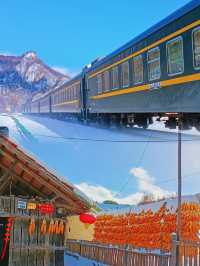 火車駛向長白山下最美雪村！像電影裡童話世界！