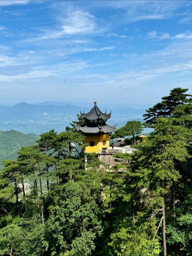 九華山天台我也登上了哈 九華山天台我也登上了哈