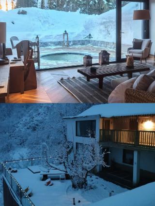 Altay Hemu! Hot spring in the snow! What a city!!!