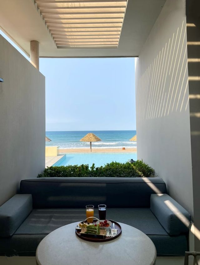 入住了一線海景視野的神仙酒店！