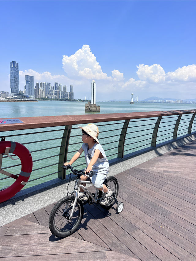 避開人擠人深圳灣親子騎行攻略,新手友好 避開人擠人深圳灣親子騎行攻略,新手友好