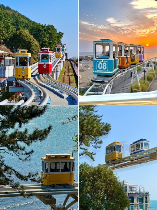 深圳の穴場スポット、釜山と同じ崖沿いの海辺のミニ列車が最高に美しい