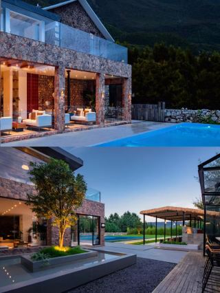 บ้านในฝันกลางขุนเขา! สัมผัสการพักผ่อนในบ้านหินที่โอบล้อมด้วยแนวเขา