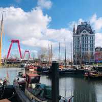 荷蘭🇳🇱鹿特丹 Rotterdam 🍦🍨吃冰淇淋欣賞美好風景🟨⬜️立體方塊屋 Cube Houses 
