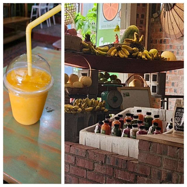 비엔티안 여행자거리 맛집 콤보! 🍜&🍹