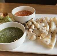 สปาเกตตีอกเป็ดอร่อยเด็ดที่ร้านฤดูกาล ปทุมธสนี