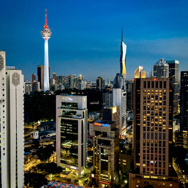 KL Tower at night