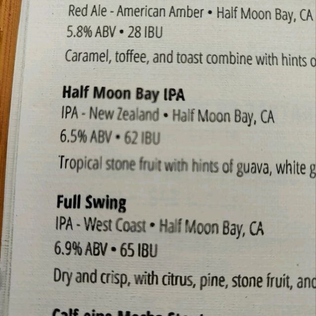 San Francisco Half Moon Bay brewer beer