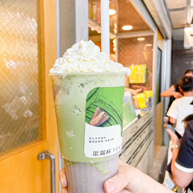 我來深圳東門只為了這杯一公斤芋泥抹茶！