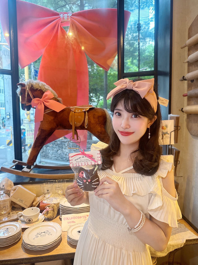 韓国にあるリボンがたくさんのベーカリー🥐🎀