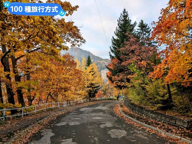 北海道賞楓-如詩如畫的定山溪二見吊橋