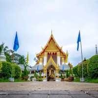 เจดีย์เอียง เกาะเกร็ด โบสถ์สวย นนทบุรี 