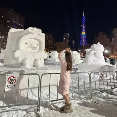 The pinnacle of winter romance, the art of snow at the Sapporo Snow  Festival ❄️