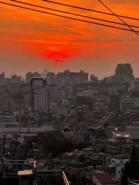 Sunset Stroll Through Itaewon: A Vibrant Neighborhood with a Stunning View