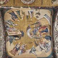 Looking at mosaics and frescoes in Kariye Mosque