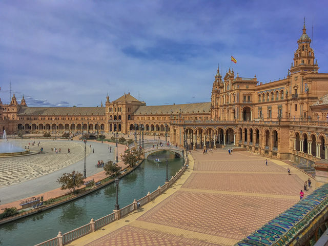 🇪🇸여긴어디야?라고 물어보는 이곳은 세비야 스페인광장🇪🇸