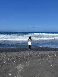 Black sand beach , Bali