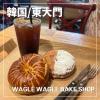 【🇰🇷：東大門】朝から営業！クロワッサンベーグル🥯