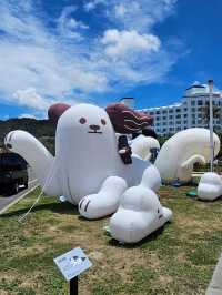 屏東最萌裝置藝術，落山風裡貓的擁抱