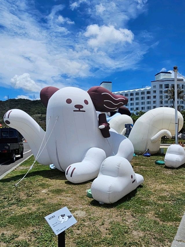 屏東最萌裝置藝術，落山風裡貓的擁抱