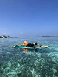 Clear Blue Water in Maldives