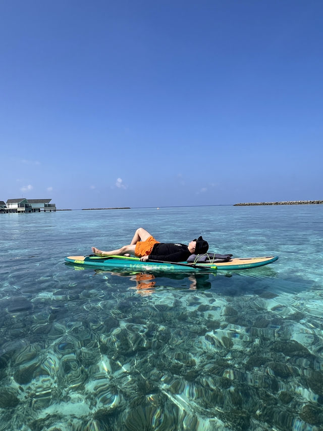 Clear Blue Water in Maldives