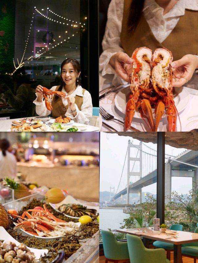 青馬大橋景自助餐😋🍽️親子假日好去處小渡假 景色無價！