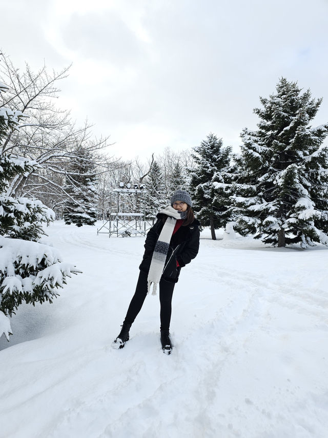 ❄️ Snowy Escape at Nakajima Park, Sapporo 